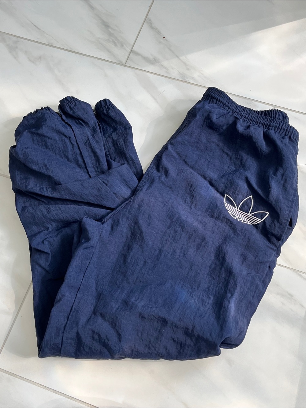 Adidas  Navy windbreaker  Track Pants